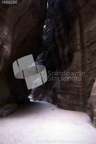 Image of Petra ruins and mountains in Jordan