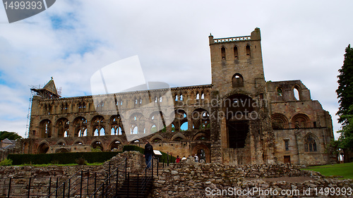 Image of Jedburgh abbey - tourists attraction