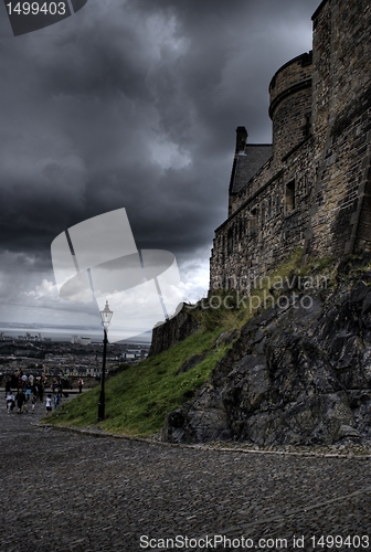 Image of Edinburgh castle in Scotland