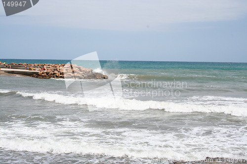 Image of The sea with rocks and waves
