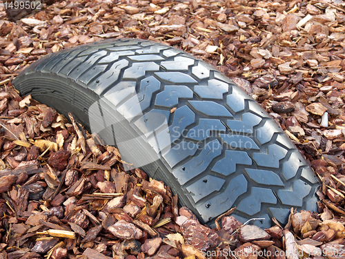 Image of Buried tire