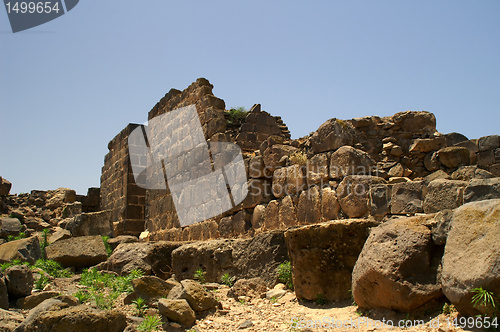 Image of Galilee landscape - old crusaiders castle