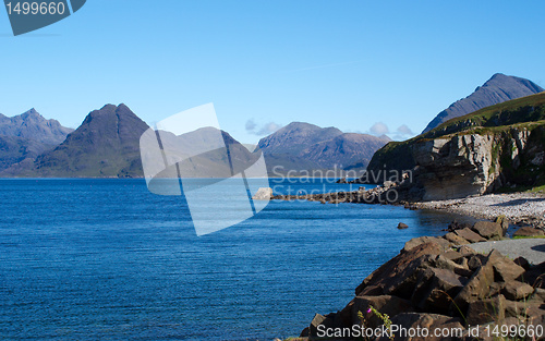 Image of Skye island sea landscape