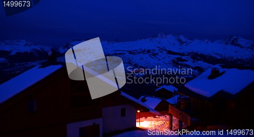 Image of Ski resort landscape