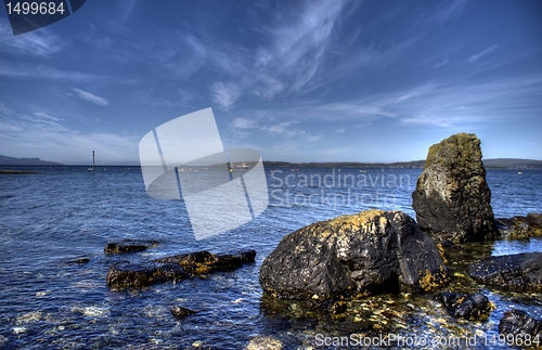 Image of Skye island sea landscape