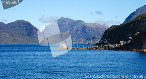 Image of Skye island sea landscape