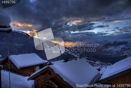 Image of Ski resort landscape