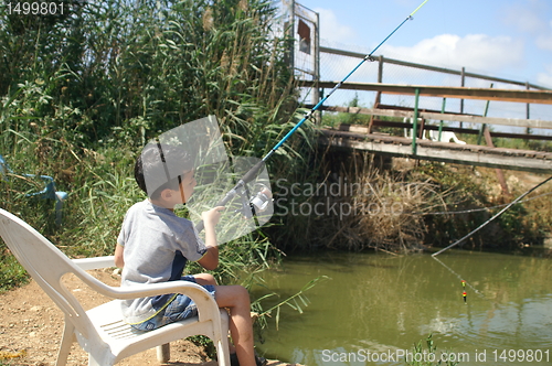 Image of Child fishing