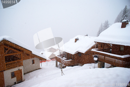 Image of Ski resort landscape