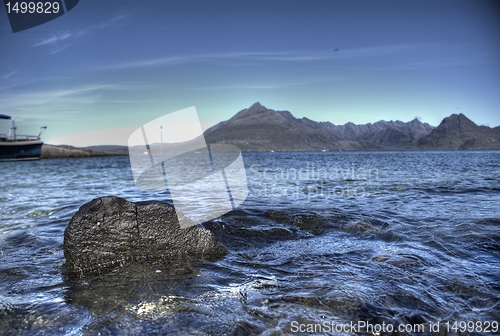 Image of Skye island sea landscape