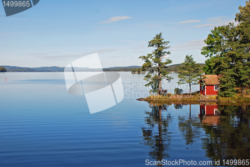 Image of Reflection on still lake