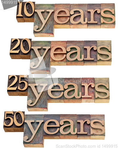 Image of anniversary - 10, 20 ,25, 50 years