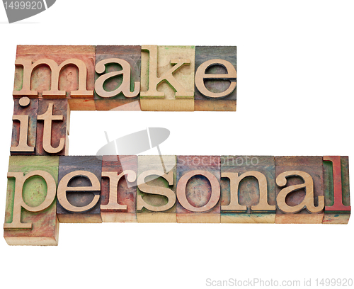 Image of make it personal motivation