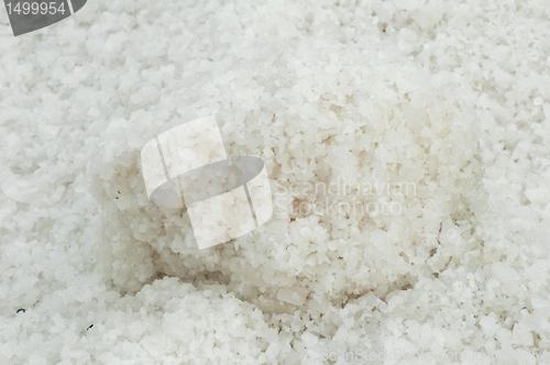 Image of Pile of salt closeup