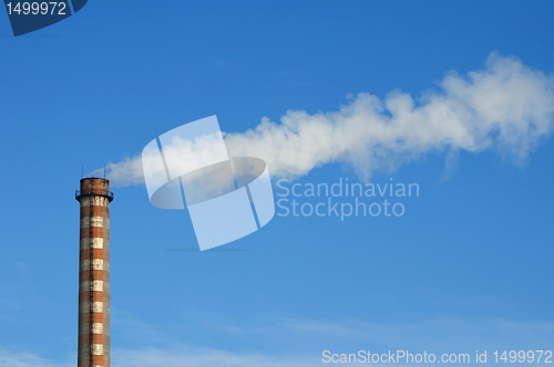 Image of Industrial smoking chimney