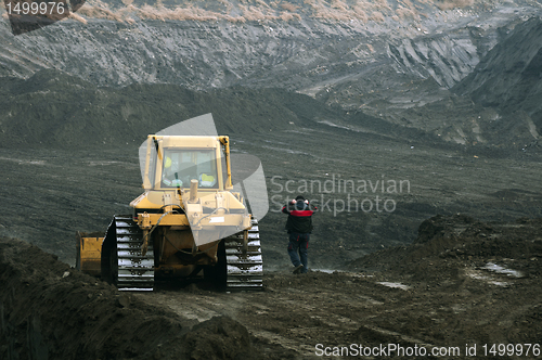 Image of Excavator with tracks