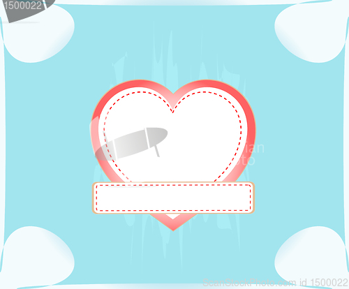 Image of vector valentine love heart romantic birthday background