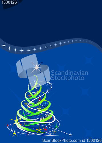 Image of Blue Christmas template