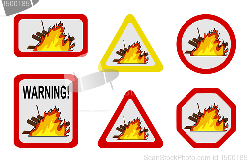 Image of Danger nature - conflagration, wildfire