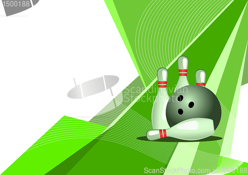 Image of Bowling, abstract design