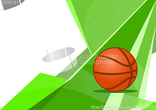 Image of Basketball, abstract design