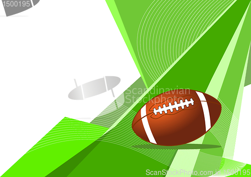 Image of American football, abstract design