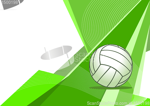 Image of Volleyball , abstract design