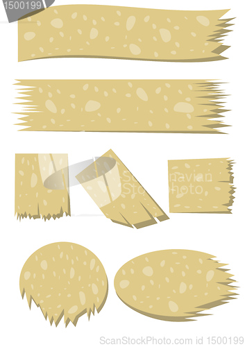 Image of Old blank stickers