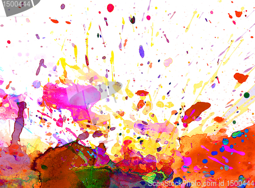 Image of colorful paint splash