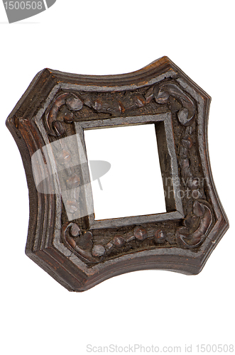 Image of Carved wood picture frame