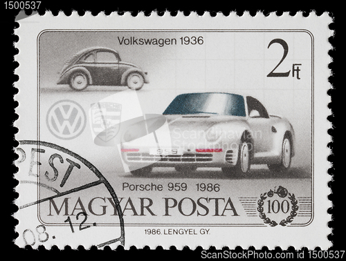 Image of Volkswagen & Porsche Stamp