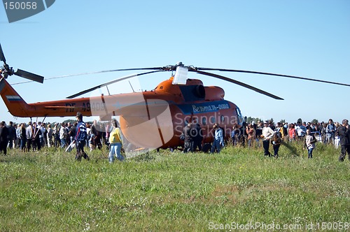 Image of Helicopters in airshow