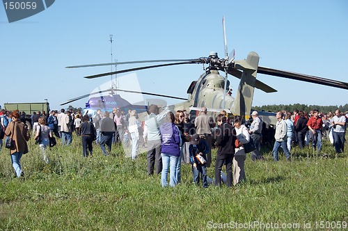 Image of Helicopters in airshow