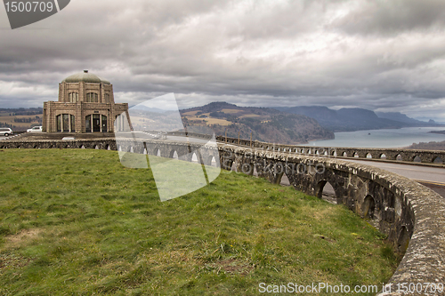 Image of Historic Vista House on Crown Point in Oregon