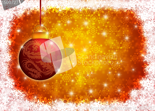 Image of Hanging Year of the Dragon Christmas Ornament Illustration