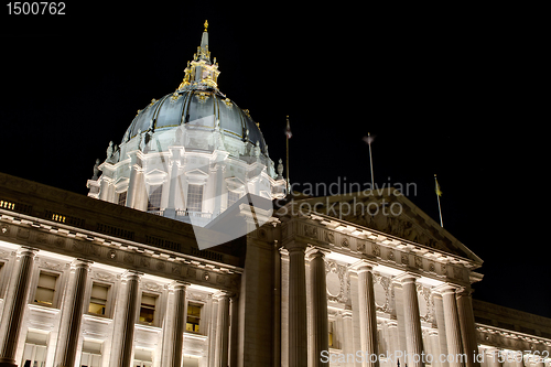 Image of San Francisco City Hall at Night