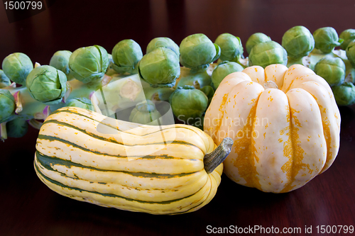 Image of Brussels Sprouts with Sweet Dumpling and Delicata Squash