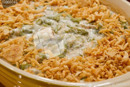 Image of French Cut String Beans with Fried Onions Casserole Dish