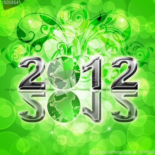 Image of 2012 Happy New Year World Globe