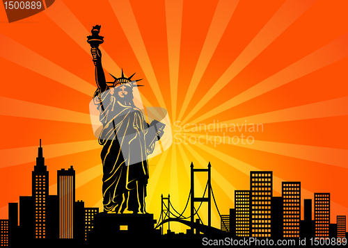 Image of New York Manhattan City Skyline
