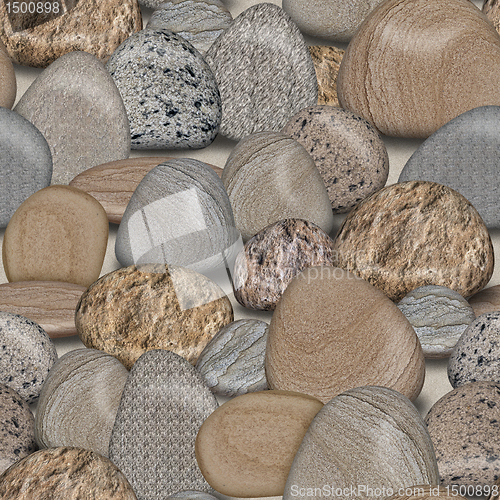 Image of Pebble Rocks Seamless Tile Background