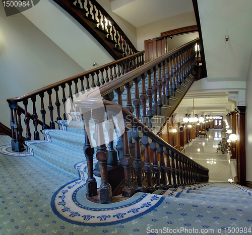 Image of Old Staircase in Pioneer Courthouse