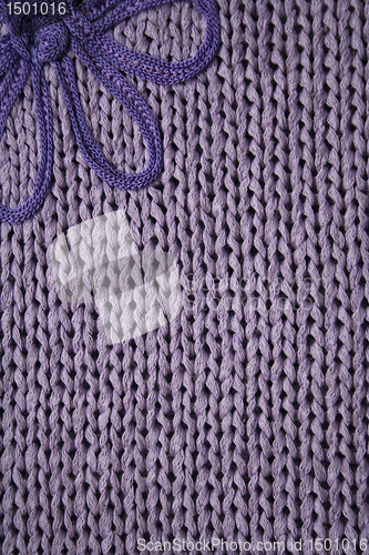 Image of Lilac knitted fabric backgroind