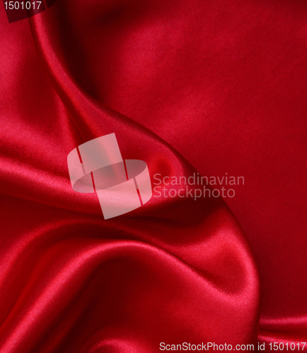 Image of Smooth elegant red silk background 