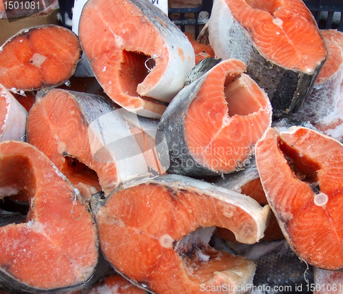 Image of red fish steaks