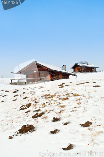 Image of Alone Old winter cottages