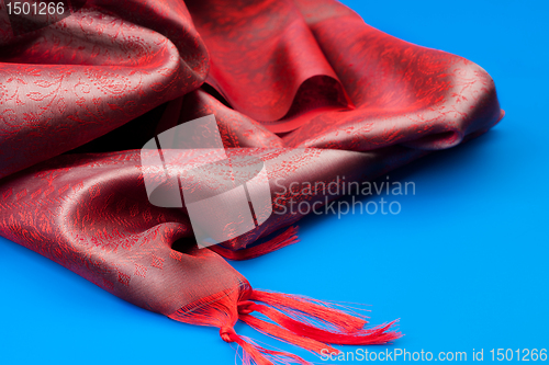 Image of Red beautiful fabric