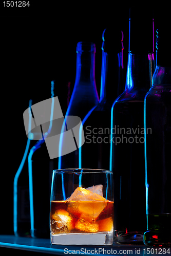 Image of whisky drink in the bar