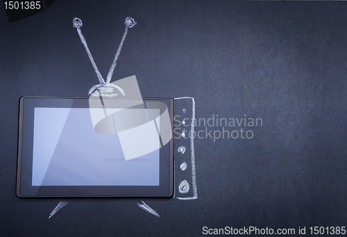 Image of Tablet computer as TV