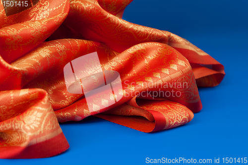 Image of Fabric folds close-up